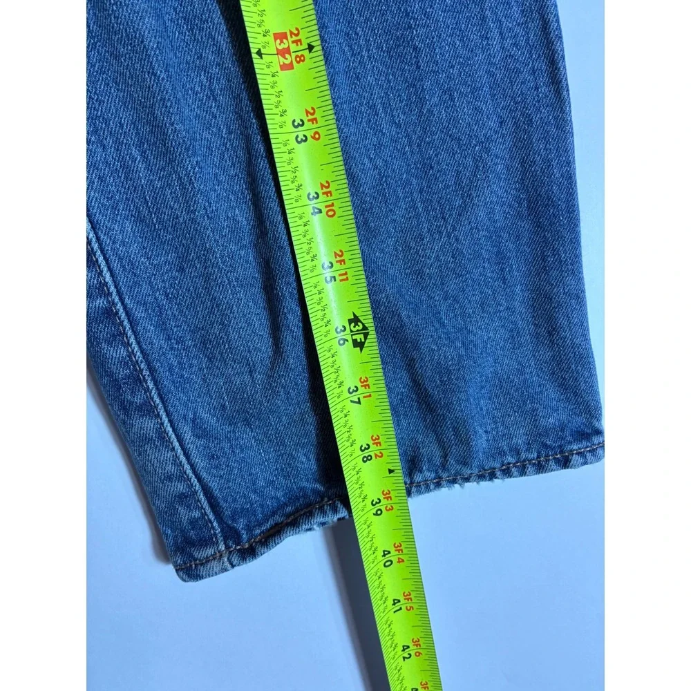Levis 505 Straight Leg Jeans Mens 31x30 Medium Wash Blue Denim